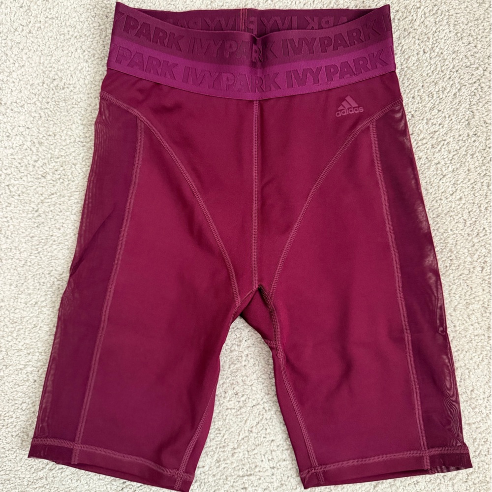 Ivy Park Collectible Burgundy Biker Shorts